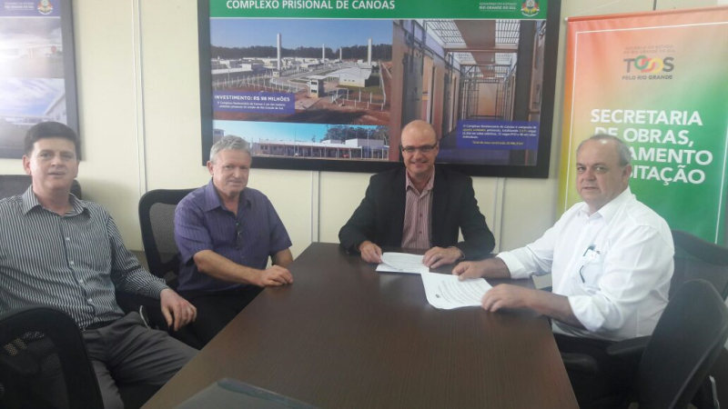 Prefeito Vilmar Kaiser firma Acordo Operacional para a perfuração de poços